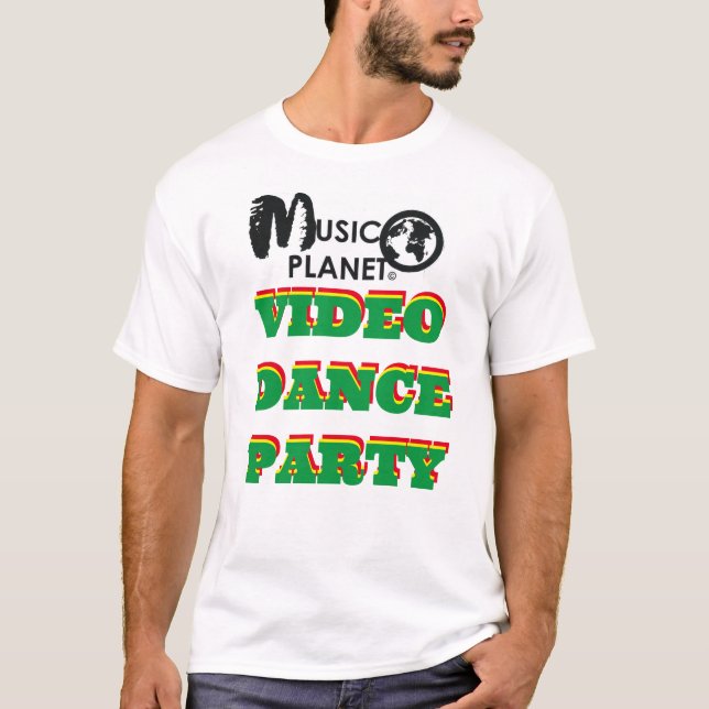 VIDEO DANCE FIESTA TV Camiseta básica masculina (Anverso)