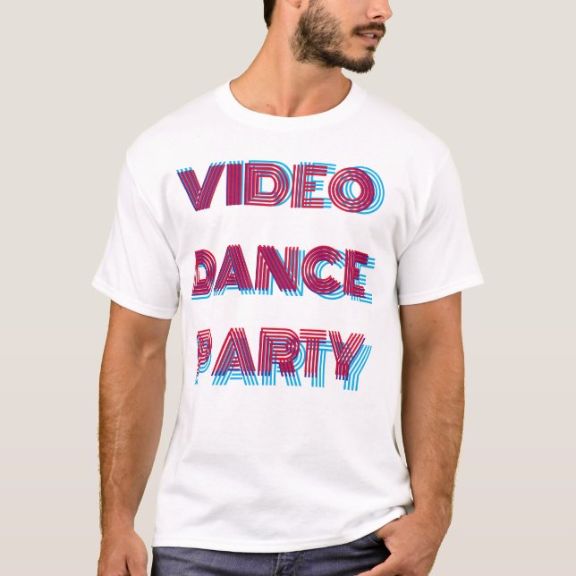 VIDEO DANCE FIESTA TV Camiseta básica masculina (Anverso)