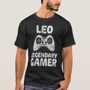 Video de nombre de Leo de camiseta de gamer legend