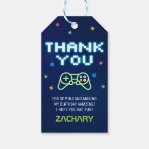 Video Game Arcade Fiesta Gracias por tu etiqueta d