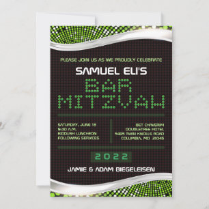 VIDEO GAMES Bar Bat Mitzvah Invitación
