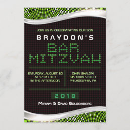 VIDEO GAMES Bar Bat Mitzvah Invitación