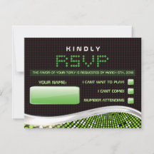 VÍDEO JUEGOS Bar Bat Mitzvah Invitación Tarjeta de