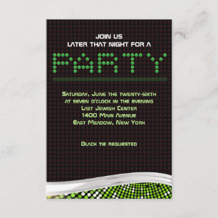 VÍDEO JUEGOS Bar Bat Mitzvah Invitación Tarjeta Fi