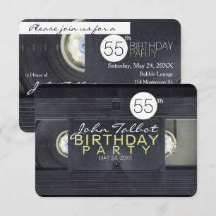 Videocinta 2 VHS Invitación a fiesta de cumpleaños