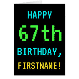 Videojuego divertido vintage/retro Mira el 67º cum