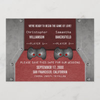 Videojuego Guardar la invitación de fecha, marrón
