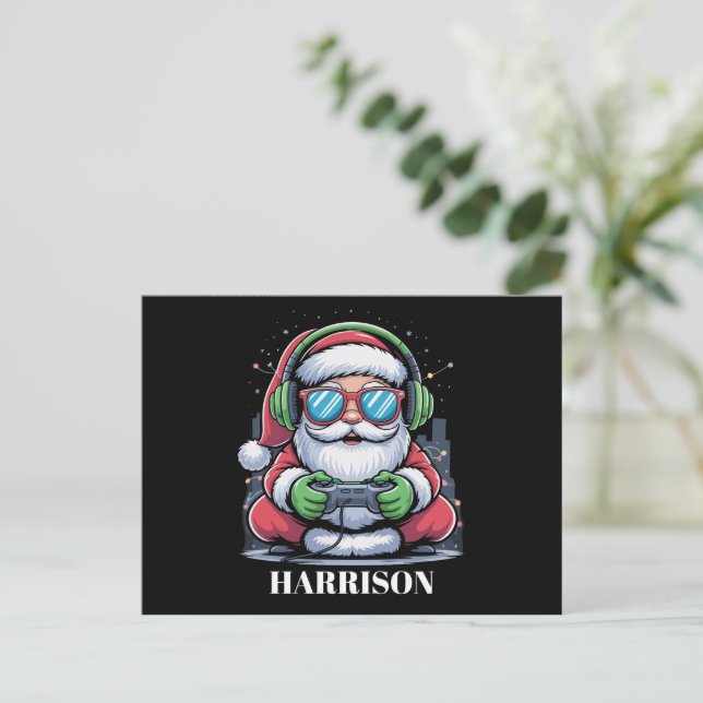 Videojuego personalizado de Navidad Santa Xmas  (Anverso de pie)