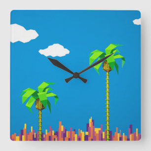 Videojuego retro de 8 bits inspirado en el reloj d