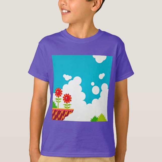 Videojuego retro de 8 bits inspiró camisetas para  (Anverso)