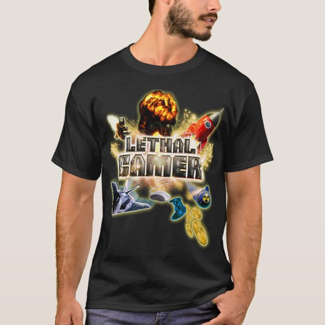 Videojugador mortal de la camisa temática del (Anverso)