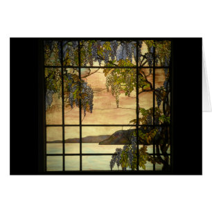 Vides de las glicinias en vitral