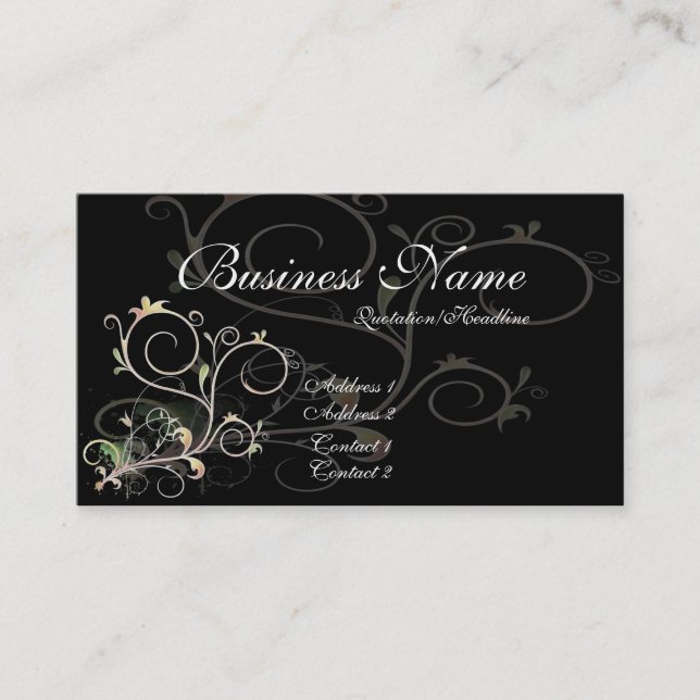 Vides hermosas D1 - tarjetas de Scrollwork de (Anverso)
