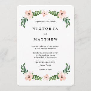 Vides románticas que casan la invitación