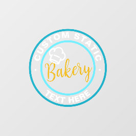 Vidriera calcomanía estática clara o Panadería