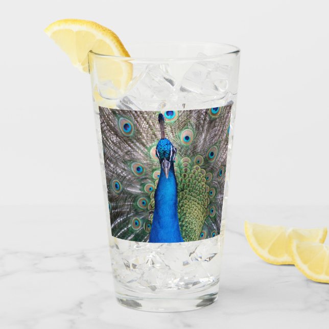 Vidrio 002 - Pavo real (Anverso (hielo))