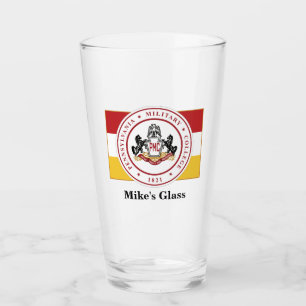Vidrio agrietador/Tumbler PERSONALIZADO con BANDER