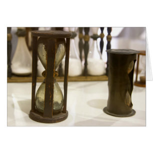 Vidrio antiguo de la hora