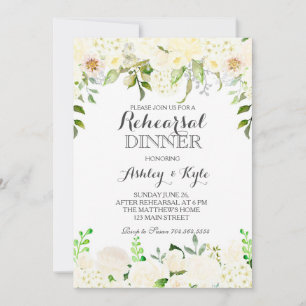 Vidrio blanco hidrangea Ensayo Cena INvitación