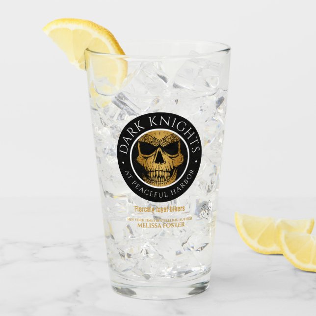 Vidrio con el logotipo de los Caballeros Oscuros (Anverso (hielo))