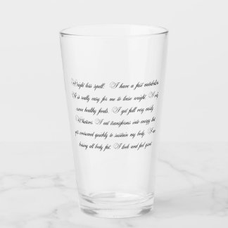 Vidrio con hechizo de pérdida de peso