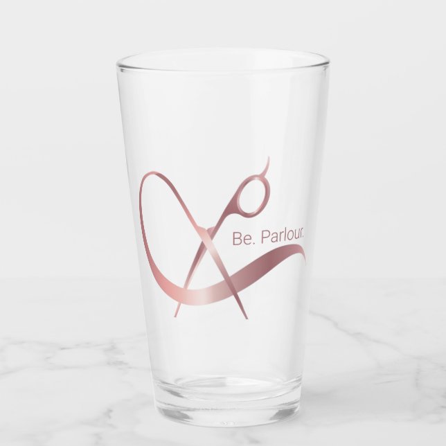 Vidrio con logotipo para ser. Salón. (Anverso)