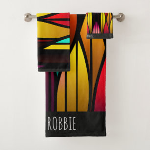 Vidrio con manto de cama muestra el patrón mosaico