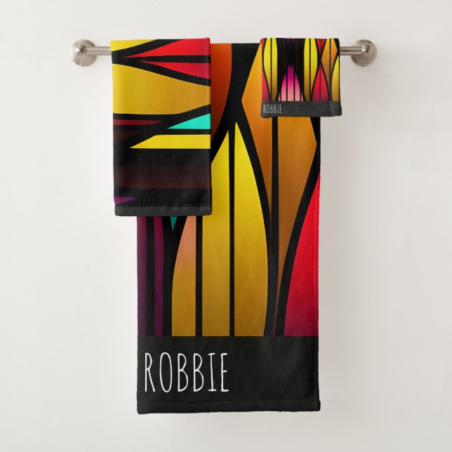 Vidrio con manto de cama muestra el patrón mosaico (In situ)