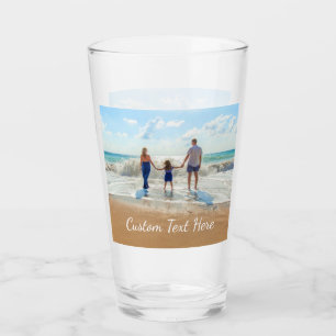 Vidrio con texto personalizado y foto