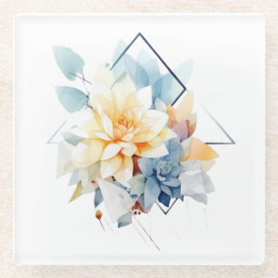 Vidrio Cub-Flower: Posavasos de boda