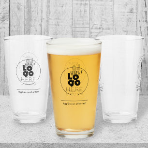 Vidrio de 16 oz con logotipo comercial impreso Per