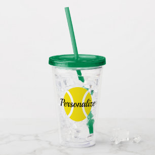 Vidrio de acrílico amarillo de encargo del vaso d