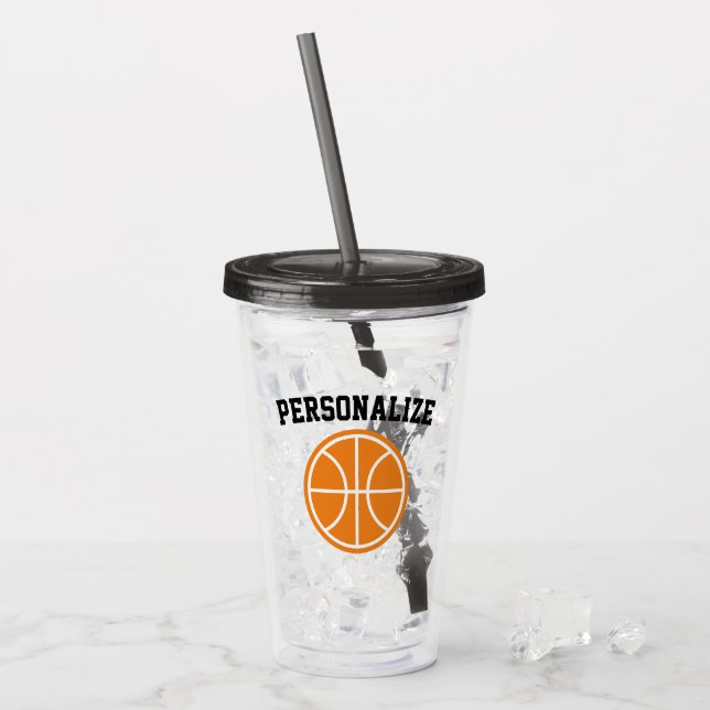 Vidrio de acrílico del vaso del baloncesto (Anverso (hielo))