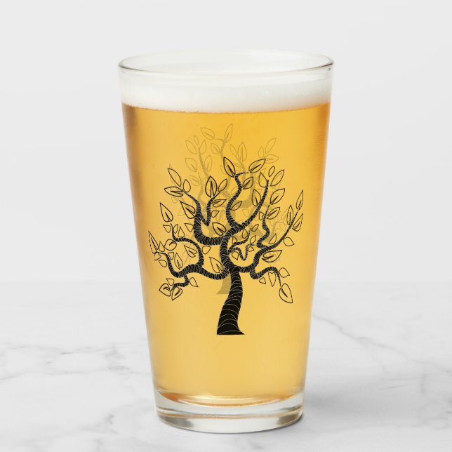 Vidrio de árbol de la vida (Anverso (lleno))