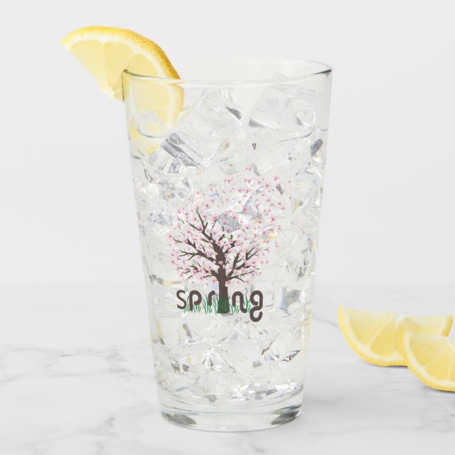 Vidrio de árbol de primavera (Anverso (hielo))