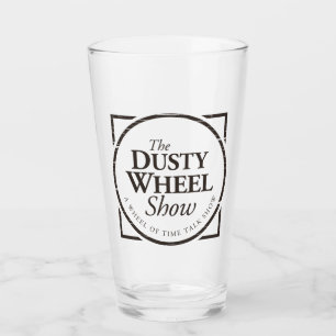 Vidrio de barra con logotipo de Podcast