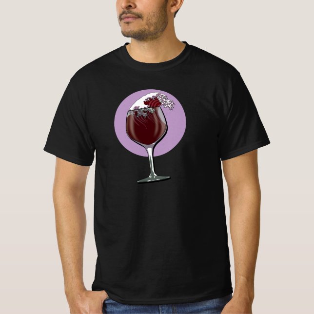 Vidrio De Camiseta De Vino (Anverso)