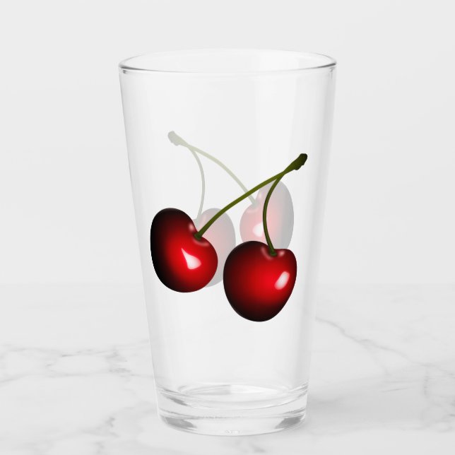 Vidrio de cerezo rojo (Anverso)