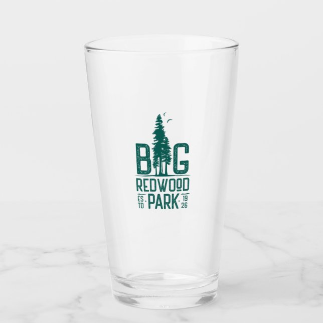 Vidrio de cerveza Big Redwood Park (Anverso)