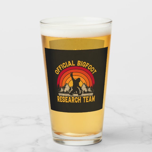 Vidrio de Cerveza Bigfoot Original Research Team (Anverso (lleno))