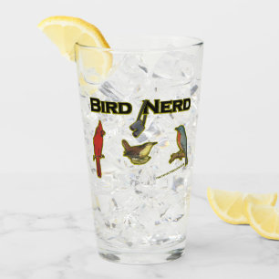 Vidrio de cerveza Bird Nerd Fun