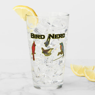Vidrio de cerveza Bird Nerd Fun
