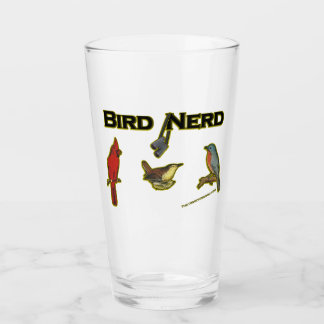 Vidrio de cerveza Bird Nerd Fun