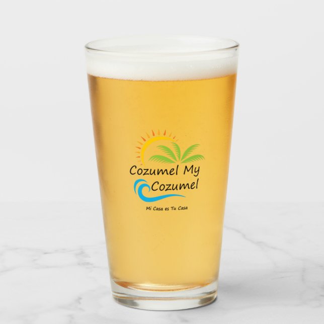 Vidrio de cerveza Cozumel (Anverso (lleno))