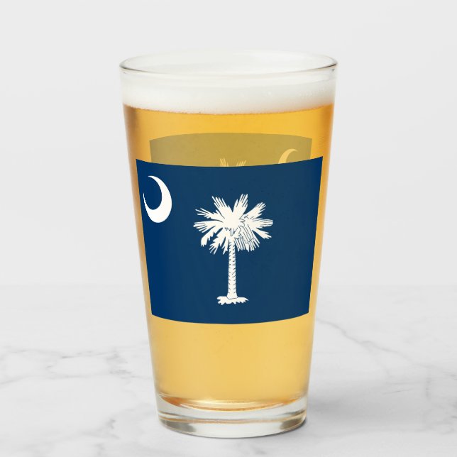 VIDRIO DE CERVEZA DE CAROLINA DEL SUR (Anverso (lleno))