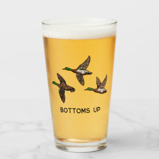 Vidrio de Cerveza de Caza de Patos