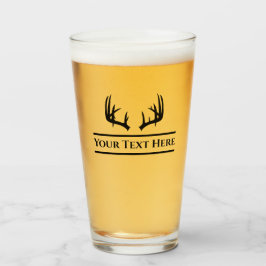 Vidrio de cerveza de encargo de la caza de los