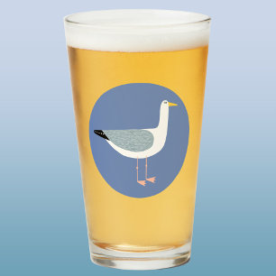 Vidrio de cerveza de gaviota