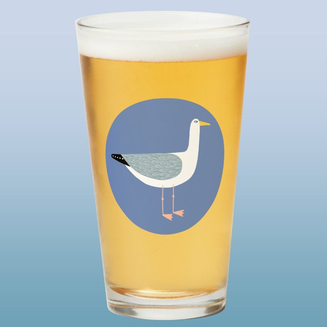 Vidrio de cerveza de gaviota (Fun seagull beer glass)