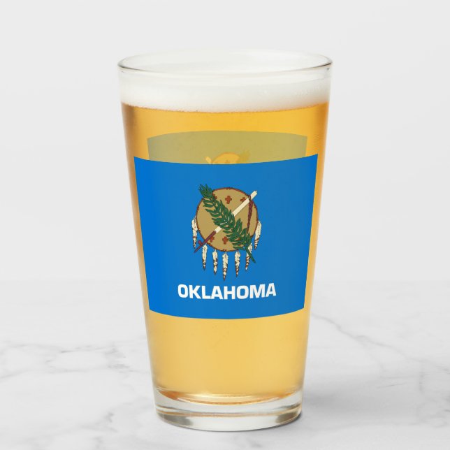 VIDRIO DE CERVEZA DE OKLAHOMA (Anverso (lleno))